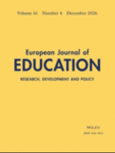 Naslovnica revije European Journal of Education, letn. 61 (2026), št. 4